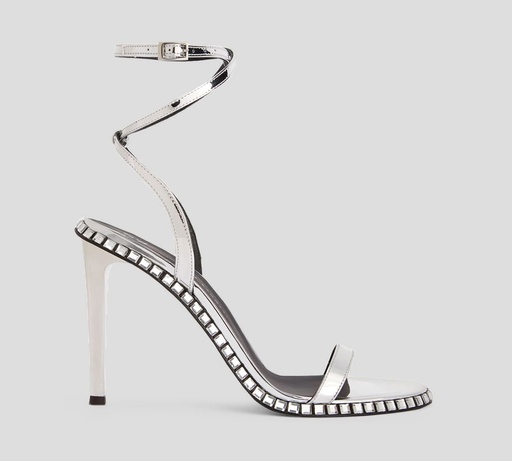 Giuseppe Zanotti - SANDALIAS CON PEDRERÍA AL BORDE Y AMARRE CRUZADO AL TOBILLO