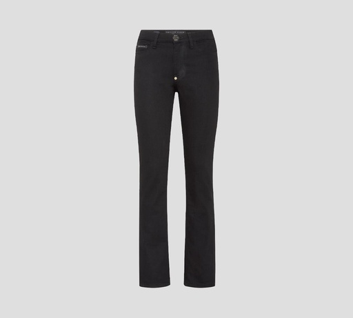 Philipp Plein - SKINNY JEANS CLÁSICO CON SELLO DE MARCA SOBRE BOLSILLO TRASERO