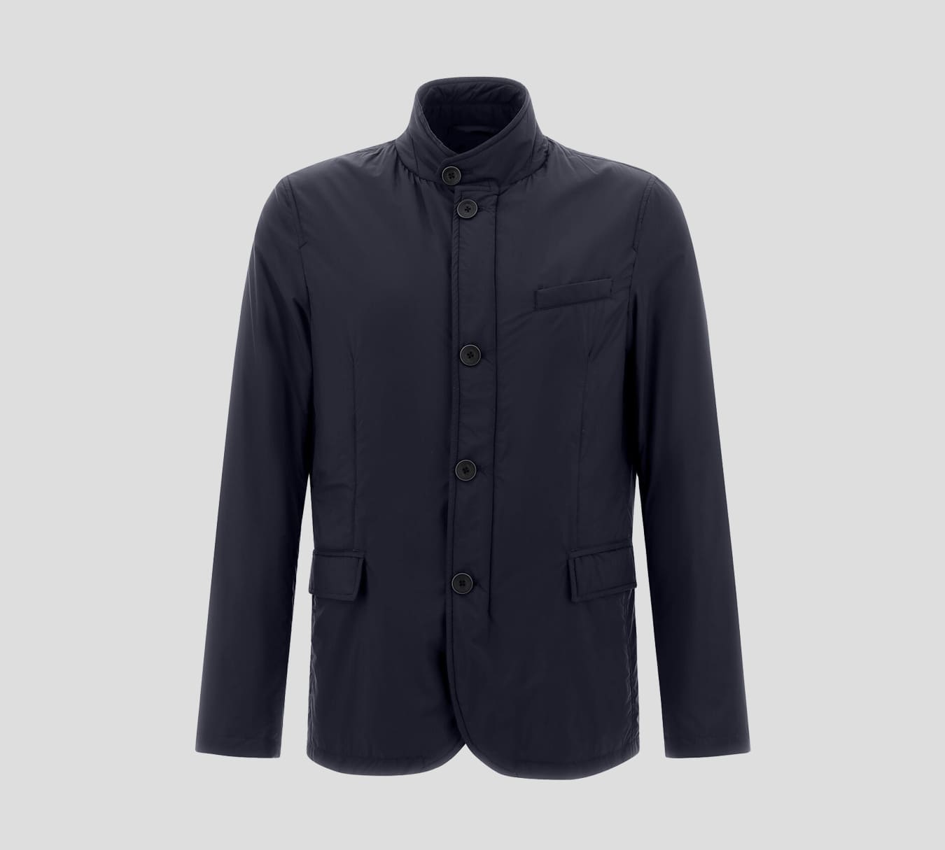 Herno - CHAQUETA SEMI GRUESA CERRADA A BOTONES CON CUELLO ALTO 