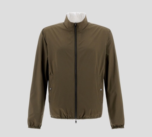 Herno - CHAQUETA BOMBER REVERSIBLE E IMPERMEABLE CON CUELLO ALTO