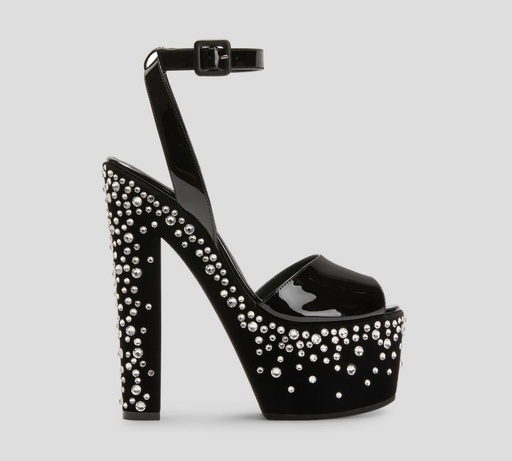 Giuseppe Zanotti - SANDALIAS SAINTRO PEEP TOE DE PLATAFORMA CON PEDRERÍA