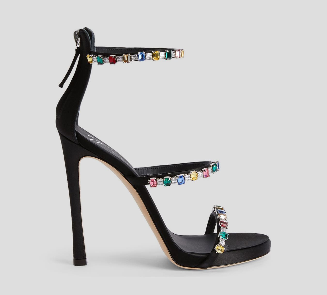 Giuseppe Zanotti - SANDALIA SOUTH CON PIEDRAS DE COLORES Y CIERRE TRASERO