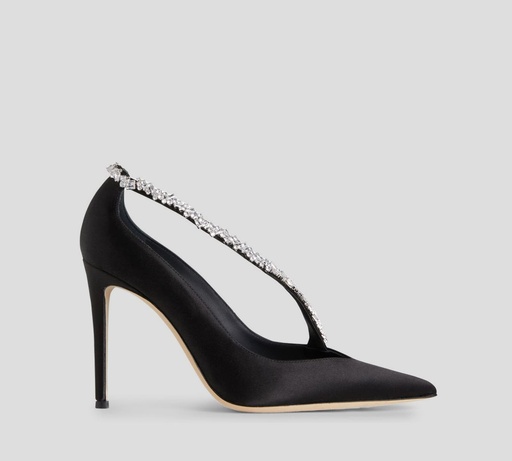 Giuseppe Zanotti - STILETTOS BRAQUEL DE RASO CON TIRA DE PEDRERÍA