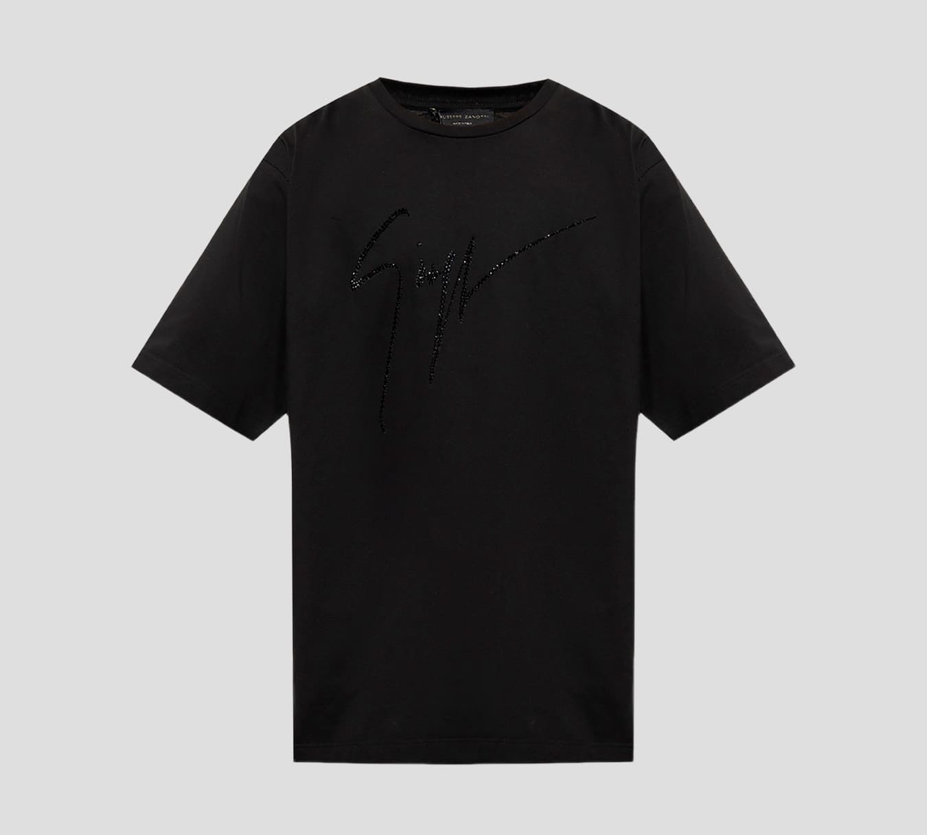 Giuseppe Zanotti - FRANELA CUELLO REDONDO CON LOGO EN PEDRERIA