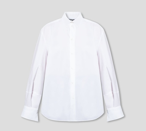 Moschino - CAMISA MANGA LARGA SEMI BOMBACHA CON PUÑOS DOBLADOS