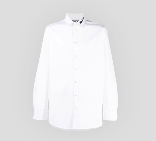 Moschino - CAMISA CON DETALLE BORDADO SOBRE EL CUELLO