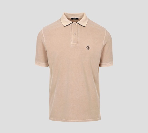 Herno - POLO DE PUNTO PIQUÉ CON LOGO ROMBOIDE BORDADO SOBRE EL PECHO