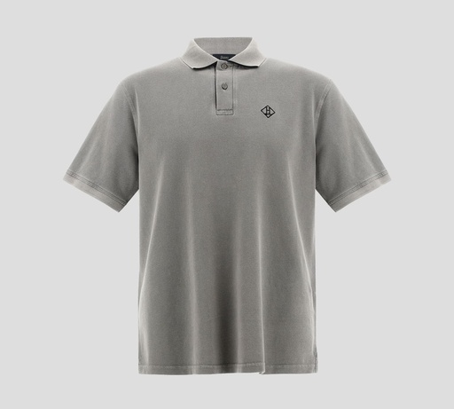 Herno - POLO DE PUNTO PIQUÉ CON LOGO ROMBOIDE BORDADO SOBRE EL PECHO