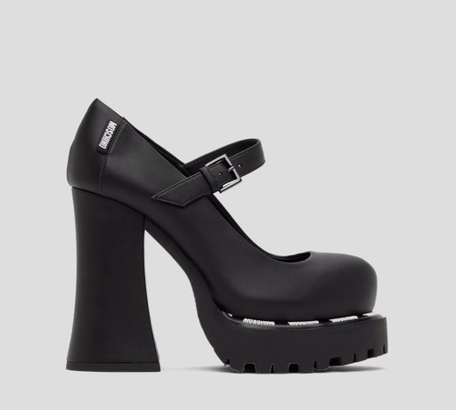 Moschino - ZAPATO DE PLATAFORMA CON TACÓN GRUESO Y CORREA SOBRE EMPEINE