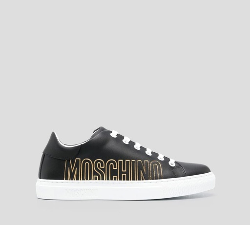 Moschino - SNEAKERS TRENZADOS CON LETRAS DORADAS AL LATERAL
