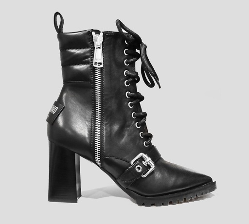 Moschino - BOTA DE TACÓN ALTO TRENZADA ESTILO GÓTICO