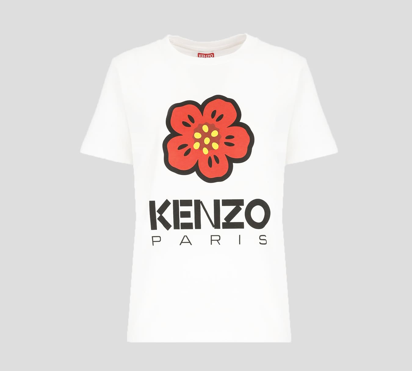 Kenzo - FRANELA CUELLO REDONDO CON FLOR ESTAMPADA AL FRENTE OVERSIZE