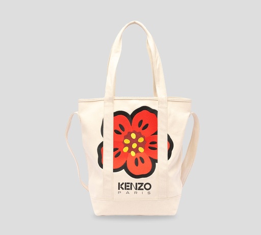 [PFD65SA-901F34-03] Kenzo - SHOPPING BAG CUADRADA CON LOGO K-PARIS BORDADO Y ESTAMPADO