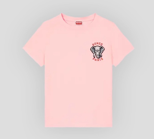 Kenzo - FRANELA CUELLO REDONDO CON ELEFANTE BORDADO SOBRE EL PECHO
