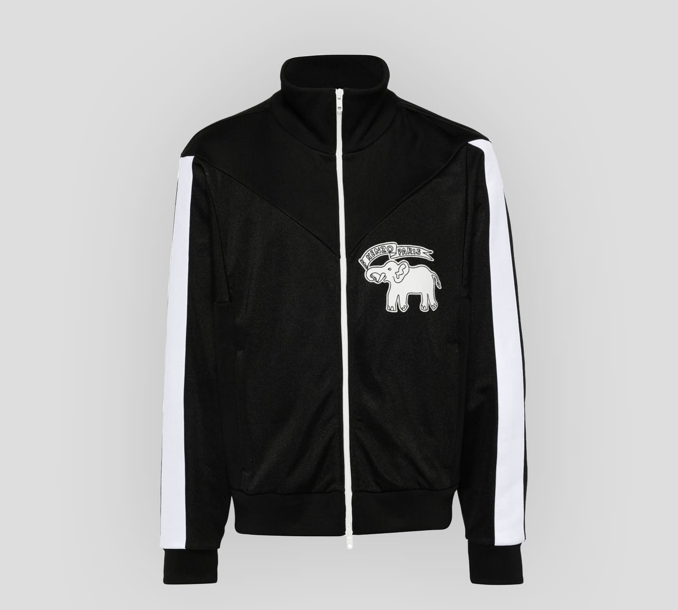 Kenzo - CHAQUETA CON CIERRE FRONTAL, DOBLE BOLSILLO Y CUELLO ALTO