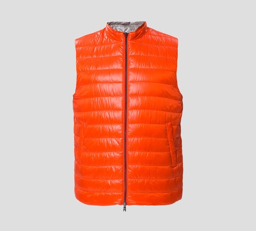 Herno - CHALECO PUFFER REVERSIBLE CON CIERRE FRONTAL Y DOBLE BOLSILLO