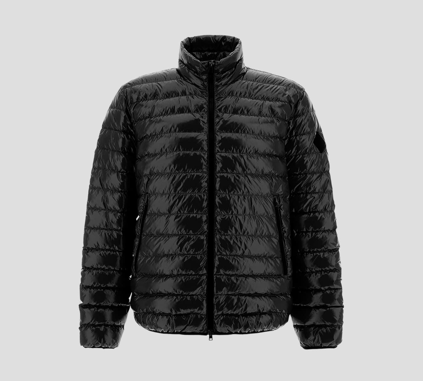 Herno - CHAQUETA PUFFER EN GLOSS BRILLANTE IMPERMEABLE CON CIERRE FRONTAL