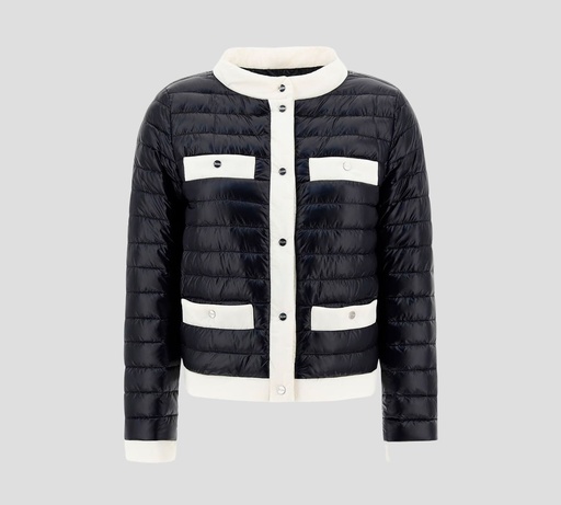 Herno - CHAQUETA PUFFER LIGERA ESTILO TWEED