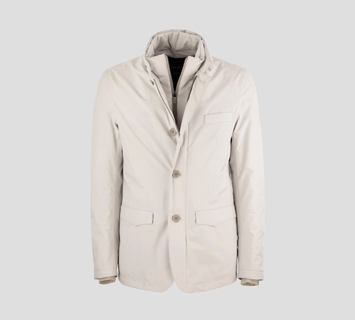 Herno - BLAZER IMPERMEABLE DOBLE CAPA CON BOTONES Y CIERRE