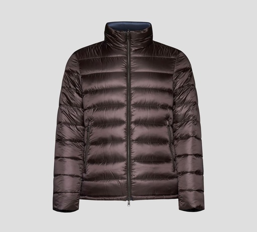 Herno - CHAQUETA PUFFER REVERSIBLE DE NYLON CON CUELLO ALTO Y CIERRE FRONTAL