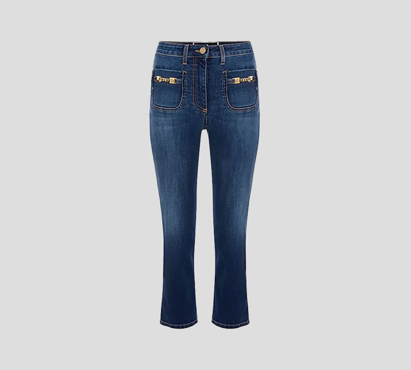 Elisabetta Franchi - JEANS PESCADORES CON BOLSILLOS AL FRENTE