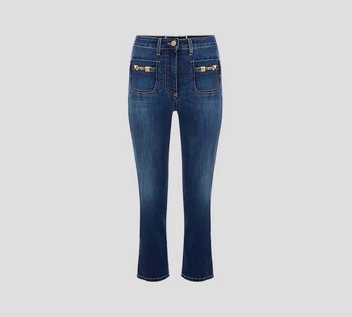 Elisabetta Franchi - JEANS PESCADORES CON BOLSILLOS AL FRENTE