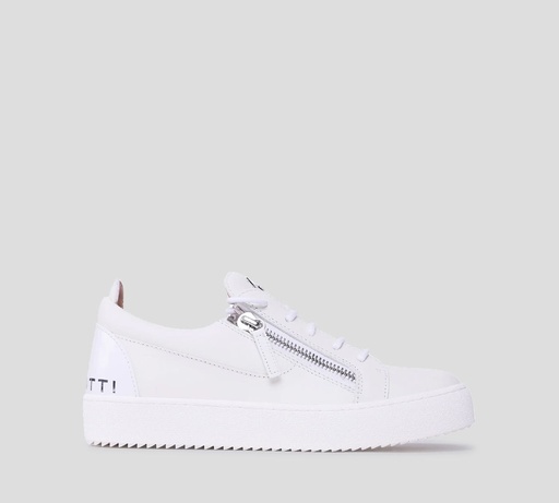 Giuseppe Zanotti - SNEAKERS MAY LONDON CON LOGO EN PLATA SOBRE EL TALÓN