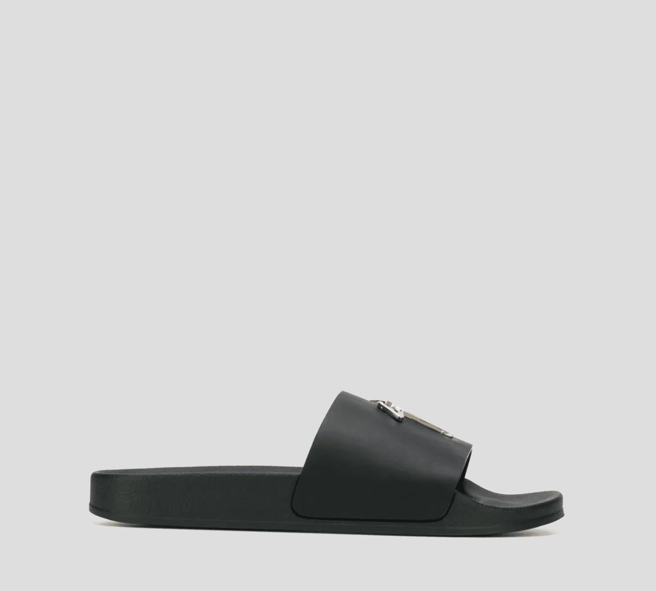 Giuseppe Zanotti - CHOLAS EN GOMA MATE CON LOGO EN PLATA