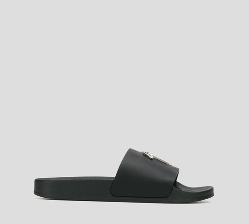 Giuseppe Zanotti - CHOLAS EN GOMA MATE CON LOGO EN PLATA