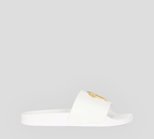 Giuseppe Zanotti - CHOLAS EN GOMA MATE CON LOGO DORADO