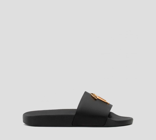 Giuseppe Zanotti - CHOLAS PLAYERAS NEW LABURELA UNICOLOR CON LOGO METÁLICO