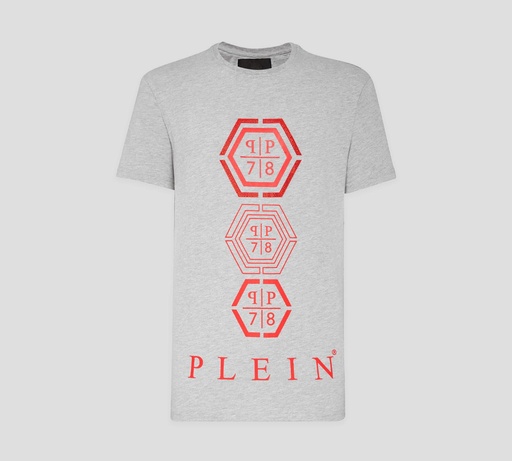 [S19C-MTK4789PJY002N-10] Philipp Plein - FRANELA CUELLO REDONDO PP HEXAGONAL