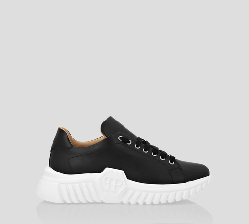 Philipp Plein - SNEAKERS LO-TOP DE CUERO SIN DETALLE