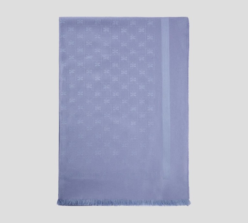 [SC01C21E2-V120-251] Elisabetta Franchi - PASHMINA CON PATRÓN DE LOGO