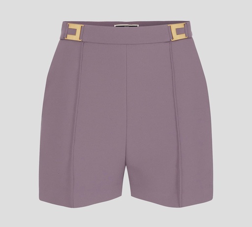 Elisabetta Franchi - SHORT PLISADO CON DOBLE BOLSILLO LATERAL