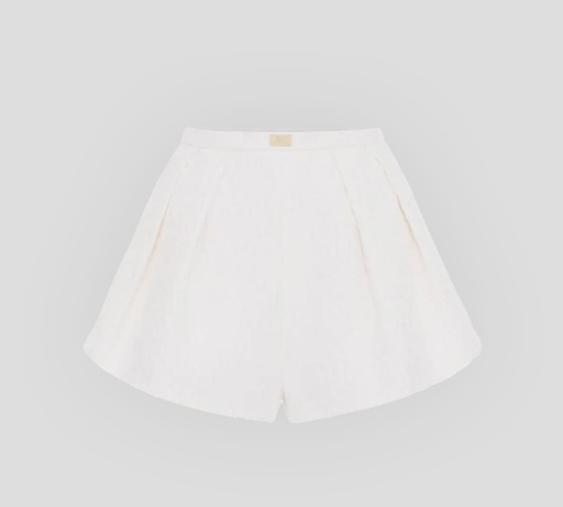 Elisabetta Franchi - SHORT CON PINZAS EN TELA TEXTURIZADA CON RELIEVE