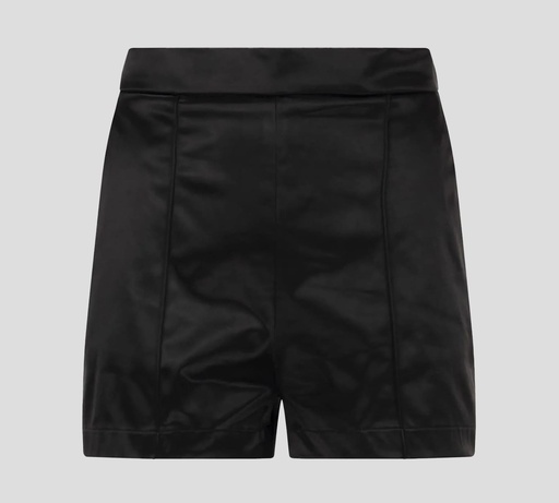 Elisabetta Franchi - SHORT SATINADO CORTE ALTO CON DOBLE BOLSILLO LATERAL