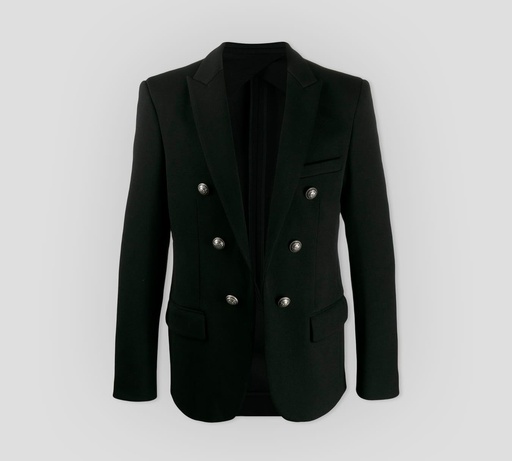 [TH17360-J1890PA] Balmain - BLAZER CON SEIS BOTONES PLATA ORNAMENTADOS