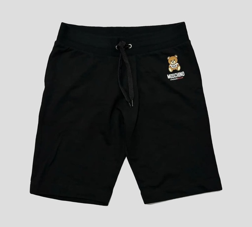 [V6887-4409-0555] Moschino - SHORT DE ALGODÓN CON ESTAMPADO DE OSO