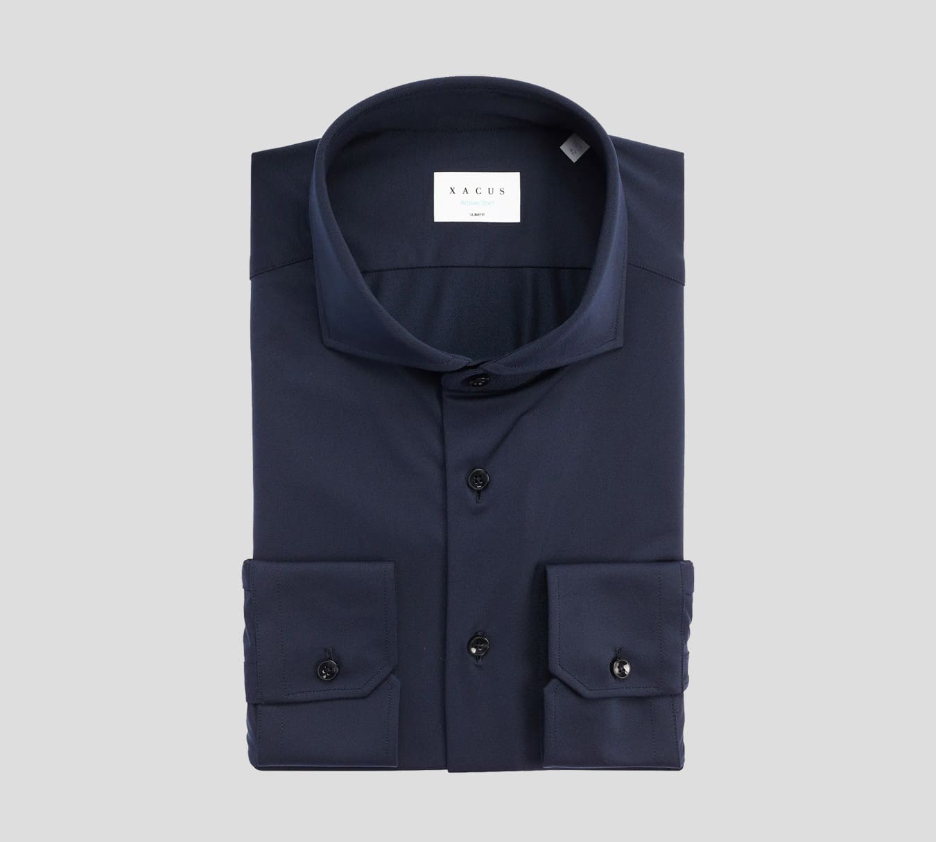 Xacus - CAMISA OXFORD CON CUELLO FRANCÉS LISO