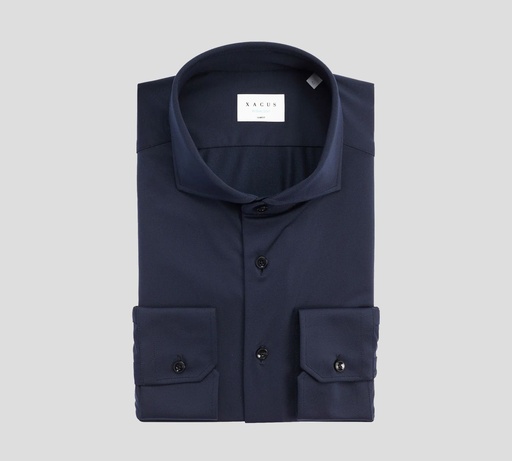 Xacus - CAMISA OXFORD CON CUELLO FRANCÉS LISO