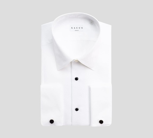 Xacus - CAMISA DE POPELINA CON CUELLO FRANCÉS PEQUEÑO Y LISO