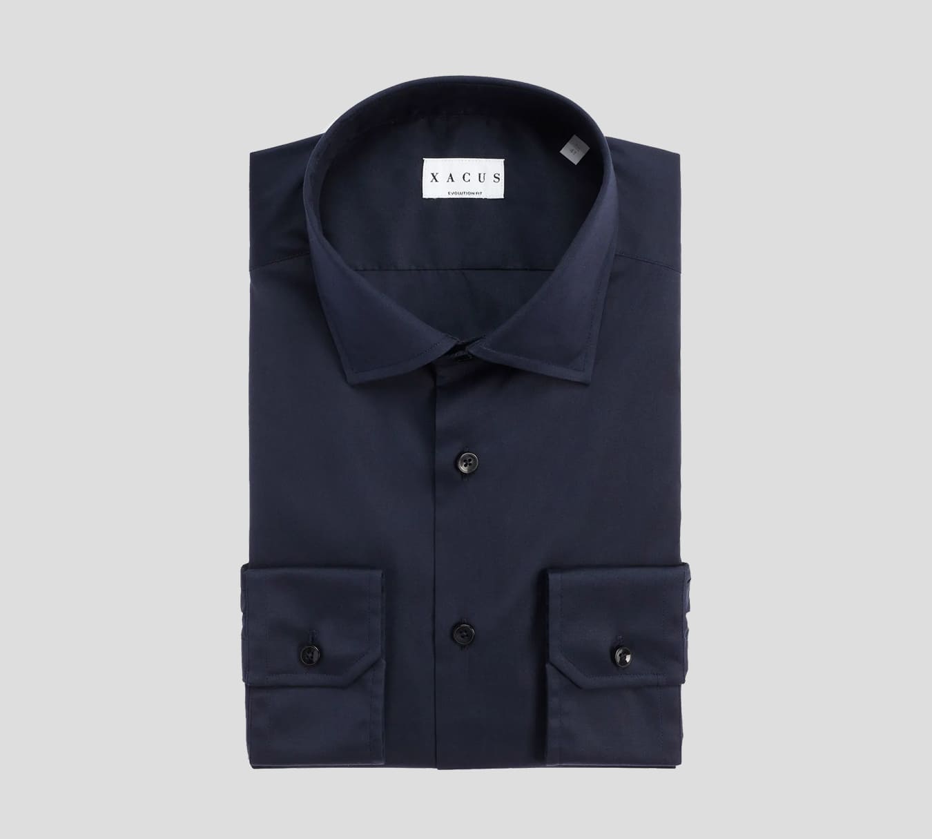 Xacus - CAMISA DE POPELINA CON CUELLO ITALIANO LISO