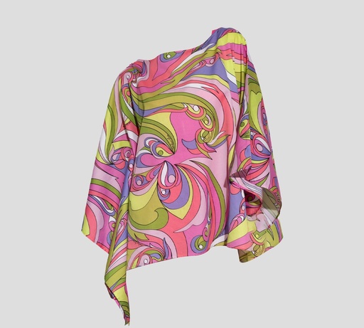 [A2615-9507-1206] Moschino - CAMISÓN OVERSIZE DE PLAYA CORTE RECTO MULTICOLOR