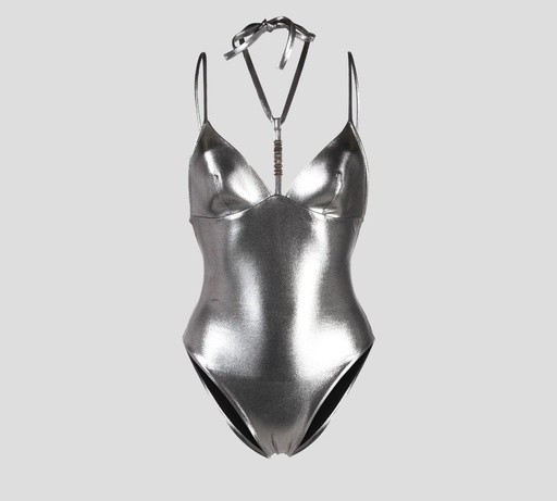 Moschino - TRAJE DE BAÑO ENTERO EN TELA METÁLICA