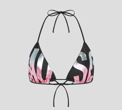 Moschino - TOP DE BIKINI ESTAMPADO CON LETRAS TORNASOL