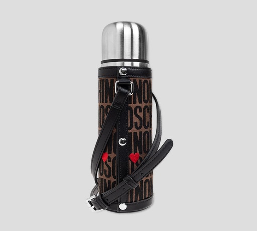[A7713-8401-1600] Moschino - TERMO CON FUNDA Y CORREA MOSCHINO