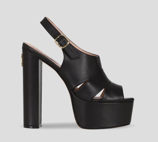 Elie Saab - SANDALIAS PEEP TOE DE PLATAFORMA CON AMARRE AL TALÓN