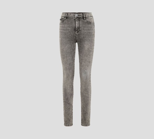 Philipp Plein - SKINNY JEANS CLÁSICO CON DETALLE DE PEDRERÍA SOBRE BOLSILLO TRASERO