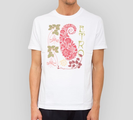 Etro - FRANELA CUELLO REDONDO CON ESTAMPADO FLORAL
